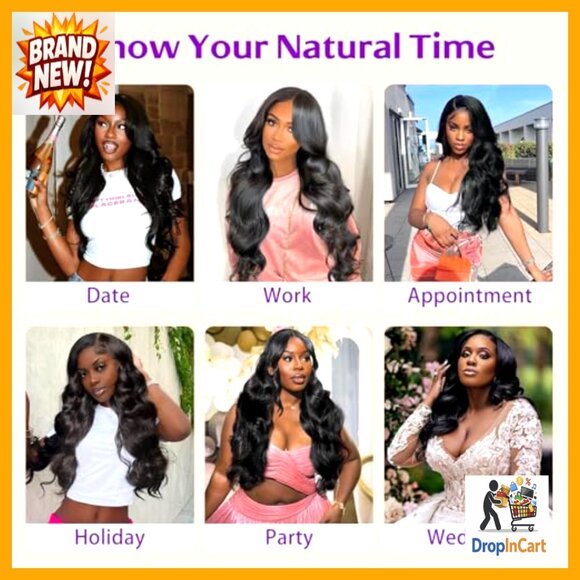 Body Wave Human Hair Extensions 3 Bundles Brazilian Virgin Hair Quick Weave main image 6